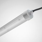 Weather-proof luminaires Tugra Prisms Grey tubular ET 72W 12500lm Narrow (N) IP69K IK03 3 SDCM