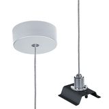 SLOIN slim ASI2 E-L BK/SR - Cord suspension incl. ceiling rose