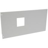Metal faceplate XL³ 4000 - for 1 DPX 630 horizontal - captive screws - 24 mod