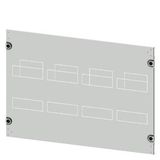 Masking frame 3VA12 (250 A), 4-pole, fixed-mounted, drive: direct, front-mounted rotary operator, motorized operating mechanism,
