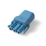 NBC32S.SX2 | Coupler 3p socket str-rel, blue, 10/p.