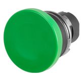 Mushroom push-button Ø 38, maintained, green