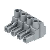 PCB plug-in connector, female plug, 7.62 mm, Number of poles: 4, 180°, Clamping yoke connection, Clamping range, max. : 4 mm², Box