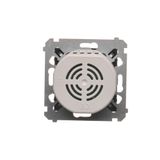 Single TV socket final, Inox, metallized