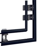 Flat Corner BKIS 25, steel, black