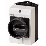 T0-3-8901/I1/SVB-SW Main switch, 3 pole + N + 1 N/O + 1 N/C, 20 A, STOP function, 90 °, Lockable in the 0 (Off) position, surface mounting
