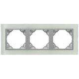 TRIPLE FRAME CRISTAL/ALUMINIUM