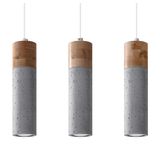 HANGING LAMP ZANE 3 GREY GU10 3X40W IP20