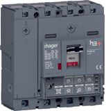 Moulded Case Circuit Breaker h3+ P160 LSI 4P4D N0-50-100% 160A 40kA CT
