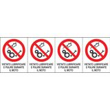 Adhesive label - Dimensions: 250 x 80 mm