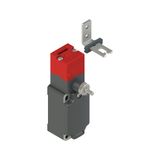 Safety switch with manual mechanical delay