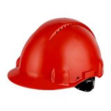3M™ Hard Hat, Uvicator, Pinlock, Ventilated, Plastic Sweatband, Red, G
