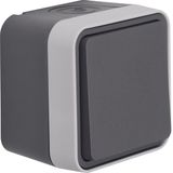 Push-button, NO contact surface-mtd, W.1, grey/light grey matt