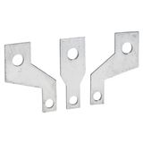 Set of 3 expanders for DSX 3-pole size 2 disconnector and source inverter switch for installation on plate