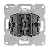 Two-gang one-way switch insert, cage clamps