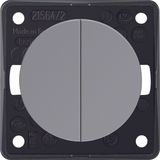Series switch, common input terminal, Integro - Design Flow/Pure, grey