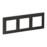 3 GANG PLATE GRAPHITE VL