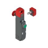 NG series safety switch with lock and integrated control devices, with actuator