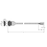 Bus Cable for CAN (DeviceNet, CANopen) PVC Cable Jacket, Thin   CBC5 572-2M