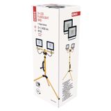 LED Floodlight HOBBY SLIM 2× 30W + tripod, yellow, neutral white