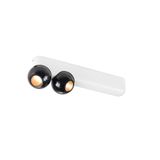 DYSKO,WCL, double, PHASE, 2700K, 13W, 36ø, wh/schwarz