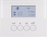 KNX radio timer quicklink, display, K.1, p. white glossy