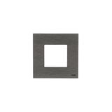N2271 OX Frames 1-gang / 2-modules - Noble - Stainless Steel
