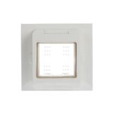IP55 frame for flush mounting, 2 modules, WHITE