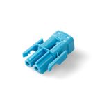 Screwless coupler 2-p socket, blue
