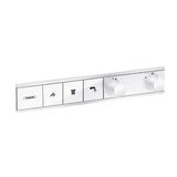 RainSelect shower thermostat, 3 functions, matt white
