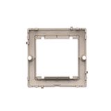 Two-way switch with LED illumination without pictogram, (module), 10AX, quick connection, cream white/electro white