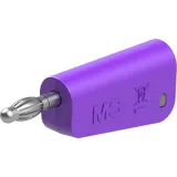 4 mm plug, solder connection, 1.0 mm², purple, 64.1038-26