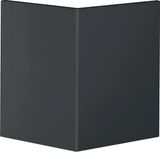 External corner lid for wall trunking BR lid 80mm in graphite black
