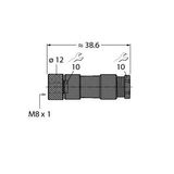 Field-Wireable Connector Female Connector M8 × 1/Ø 8 mm, Straight   B5141-0