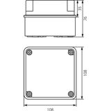 Hermetic box with membrane chokes.