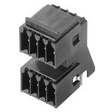 PCB plug-in connector, male header, closed side, THT/THR solder connection, 3.50 mm, Number of poles: 8, 90°, Solder pin length (l): 3.2 mm, tinned, black, Box