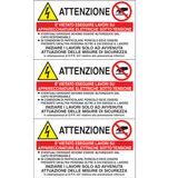 Adhesive label - Dimensions: 210 x 125 mm