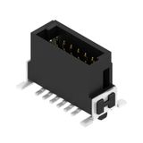 PCB plug-in connector, male header, SMD solder connection, Pitch in mm (P): 1.27 mm, Number of poles: 12, 180°, Tape