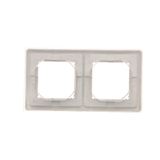 Two-way switch illuminated without pictogram, LED not replaceable Color: blue, (module), 10AX, quick connection, satin, metallized
