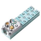 SIMATIC DP, Basic module BM 141 ET 200ECO: 16 DI 24 V DC; 8xM12, Duplicate assignment, Degree