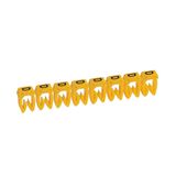 Cable Marker CAB3 4–6mm² Letter D Yellow Clip-On