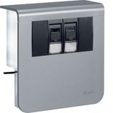 acc.box SL20080 2 x Cat.6 alu