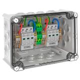 VG-CPV1000K 22 PV system solution in housing 2x2 PV string to 2 WR-MPP 1000V DC