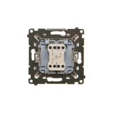 Splash-proof intermediate switch, IP44, 10AX, dark grey