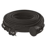 Extension Cord 30 m / 1 zásuvka / černý / guma-neopren / 230 V / 1,5 mm2