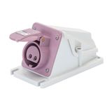 Receptacle IP44 90° Wall-Mounted 2P 16A 24V