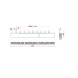 ARROW S Busbar Pin Version 35mmý,, MW=27mm, 3-pole, 1m (The price is shown without markup on metals. Request a quote for accurate information)