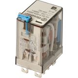 Power relay 56 Series 2CO 12A 24V DC with LED test button and mech. Indicator (56.32.9.024.0094)