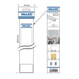 Aluminum profile for plasterboards AL 2m matte diff, 2x ends