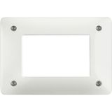 Cover plate - 3 modules - anti-tamper